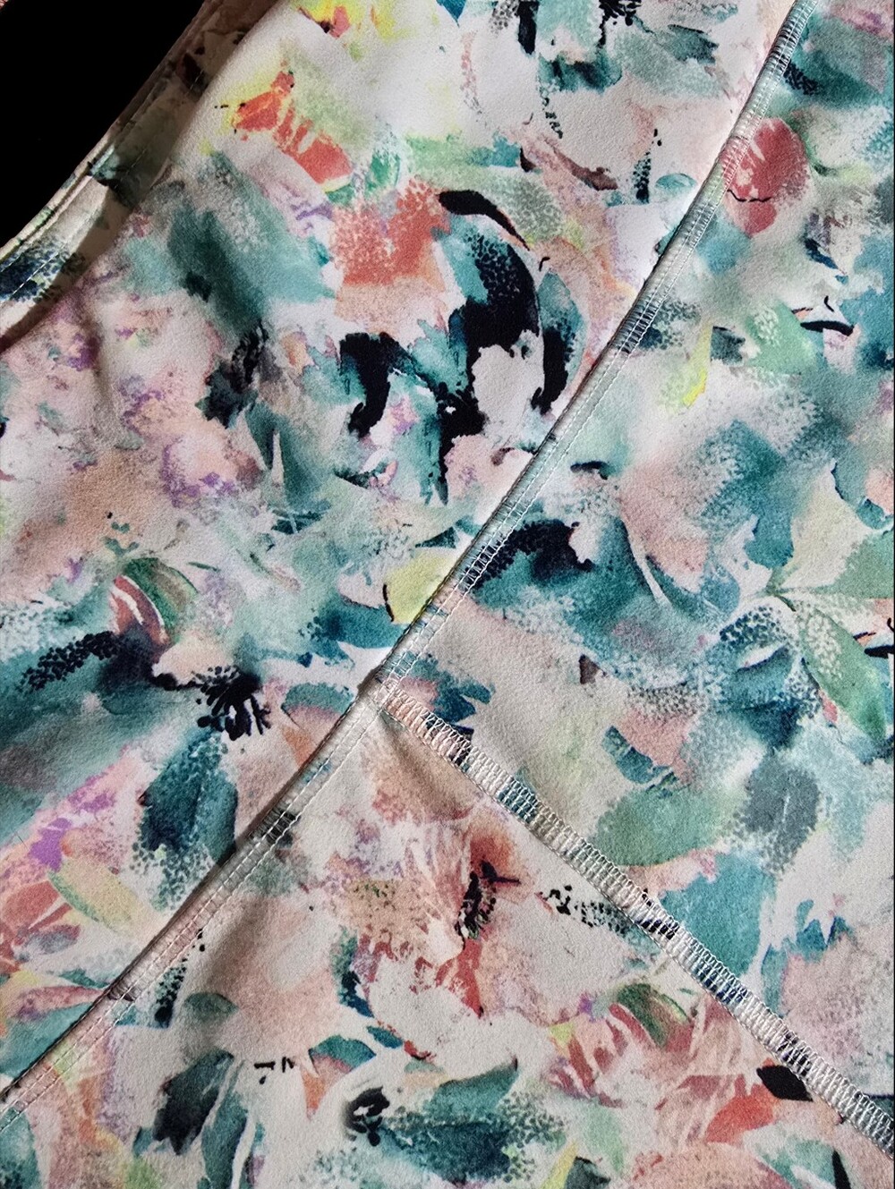 RBX Women's PlusSize Abstract Floral Print High-Rise Athletic Leggings-3x (NWOT) - Picture 7 of 8